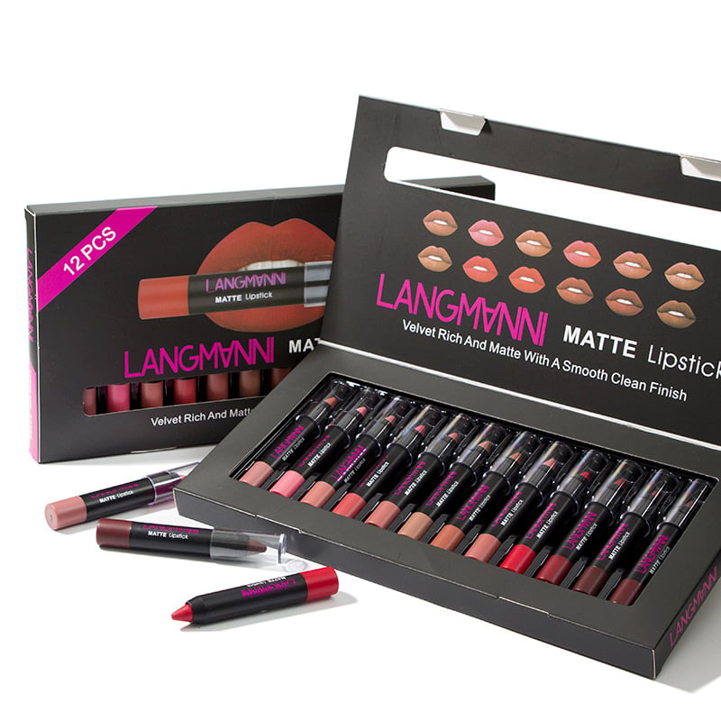 Matte Non-Stick Lipstick and Gloss Set