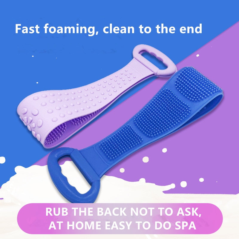 Silicone Back Scrubber and Bath Brush for Massage