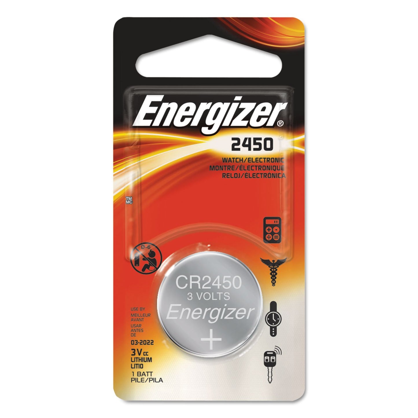 Energizer® Watch/Electronic/Specialty Battery 2450