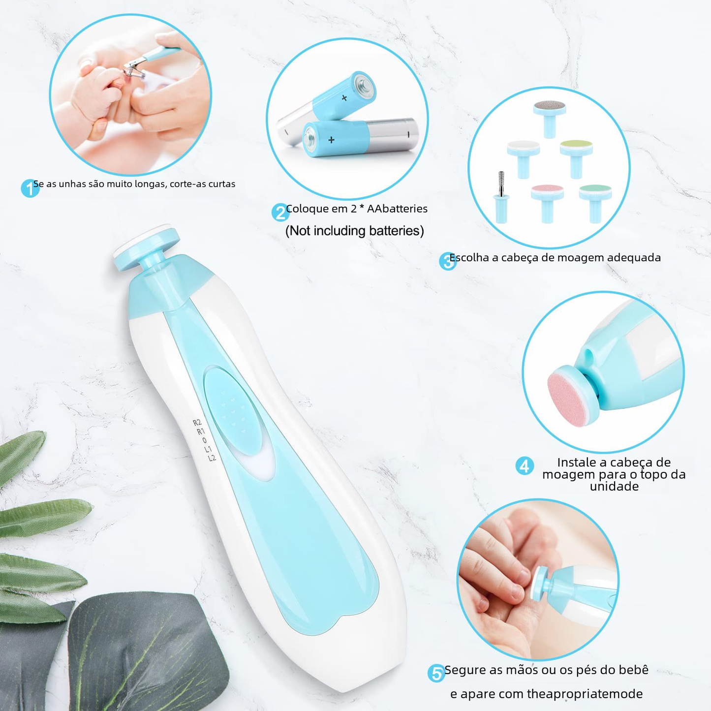 Electric Nail Trimmer for Infants - Multi-Functional Care