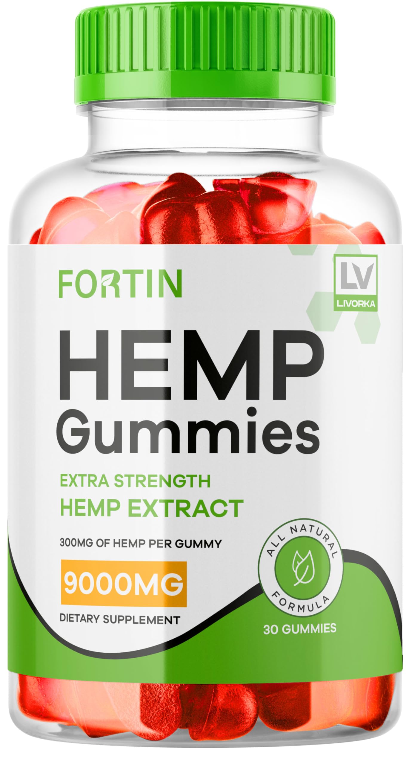 Fortin Hemp Gummies Fortin Gummies Advanced Formula 30 Gummies for 1 Month