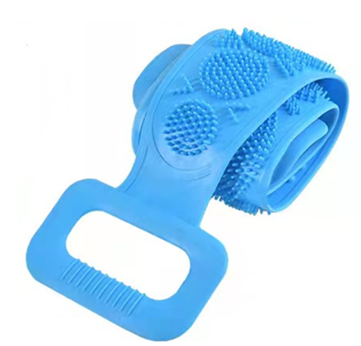2pcs Silicone Bath Brush and Towel for Back Massage