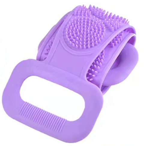 2pcs Silicone Bath Brush and Towel for Back Massage