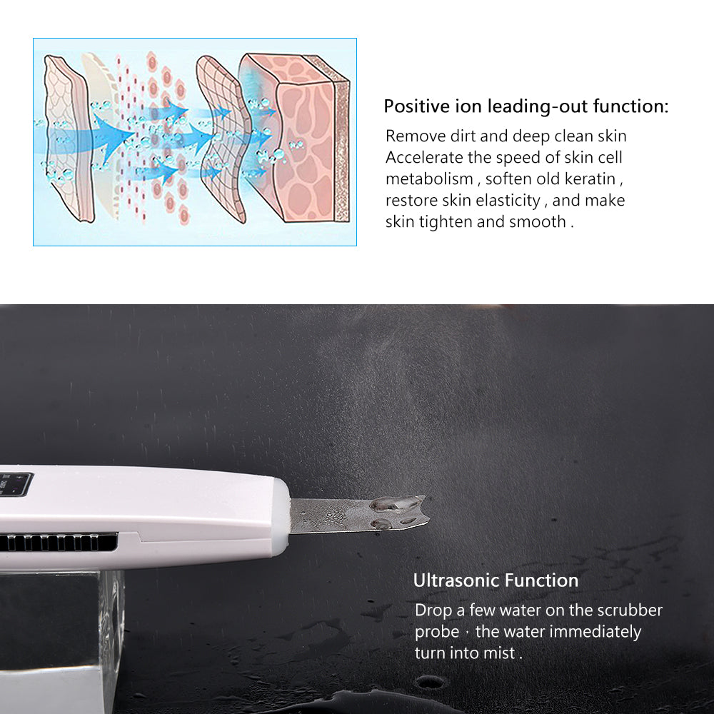 Ultrasonic Facial Cleanser with Pore Vacuum Device
