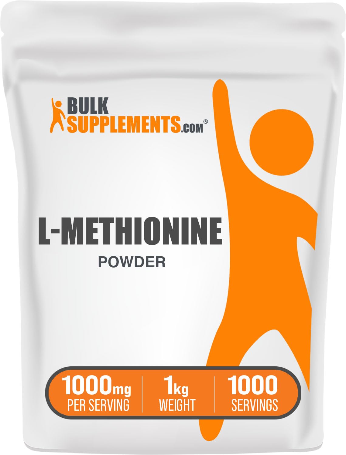BulkSupplements.com L-Methionine Powder - Amino Acids Nutritional Supplements - Choline Supplements - Antioxidants Supplement - L Methionine 1000 mg Powder (1 Kilogram - 2.2 lbs)