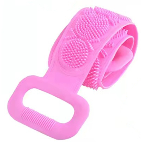 2pcs Silicone Bath Brush and Towel for Back Massage