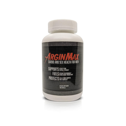 ArginMax L Arginine Nitric Oxide Supplement for Men - Oxygen & Blood Flow Support Non GMO Nitric Oxide Booster - Larginine Supplements with Ginseng Nitric Oxide Supplements for Men - 180 Capsules