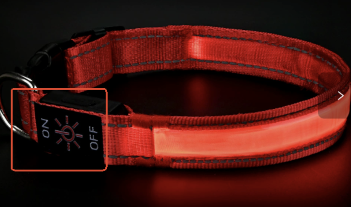 LED Waterproof Night Pet Collar with Lighting