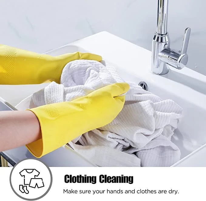 Yellow Household Latex Gloves