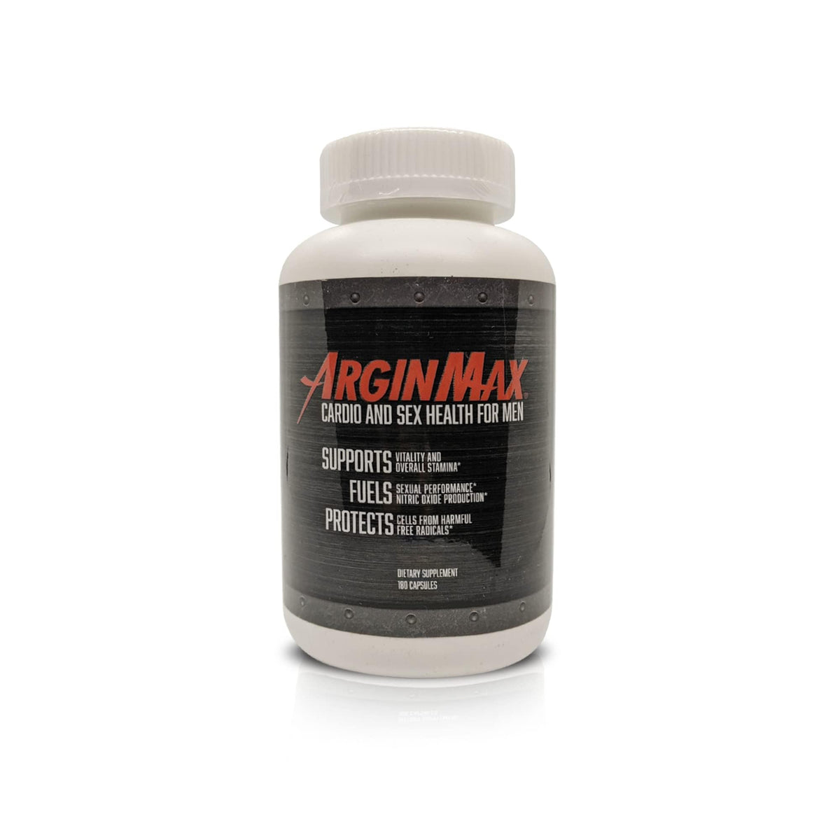 ArginMax L Arginine Nitric Oxide Supplement for Men - Oxygen & Blood Flow Support Non GMO Nitric Oxide Booster - Larginine Supplements with Ginseng Nitric Oxide Supplements for Men - 180 Capsules