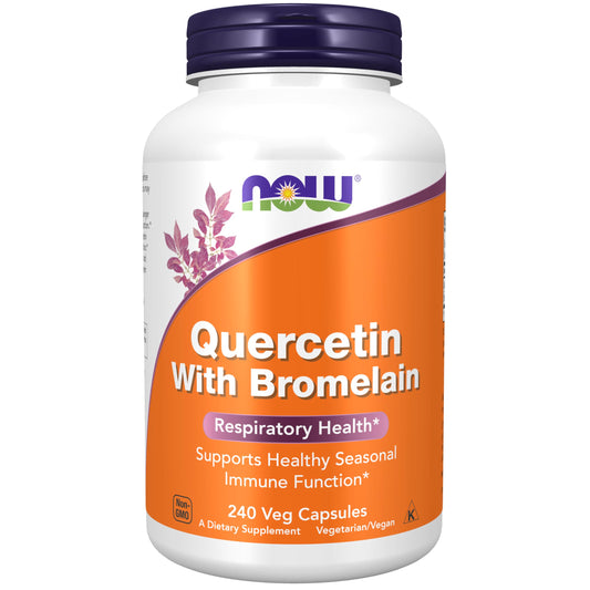 NOW Foods Supplements Quercetin with Bromelain Balanced Immune System* 240 Veg Capsules