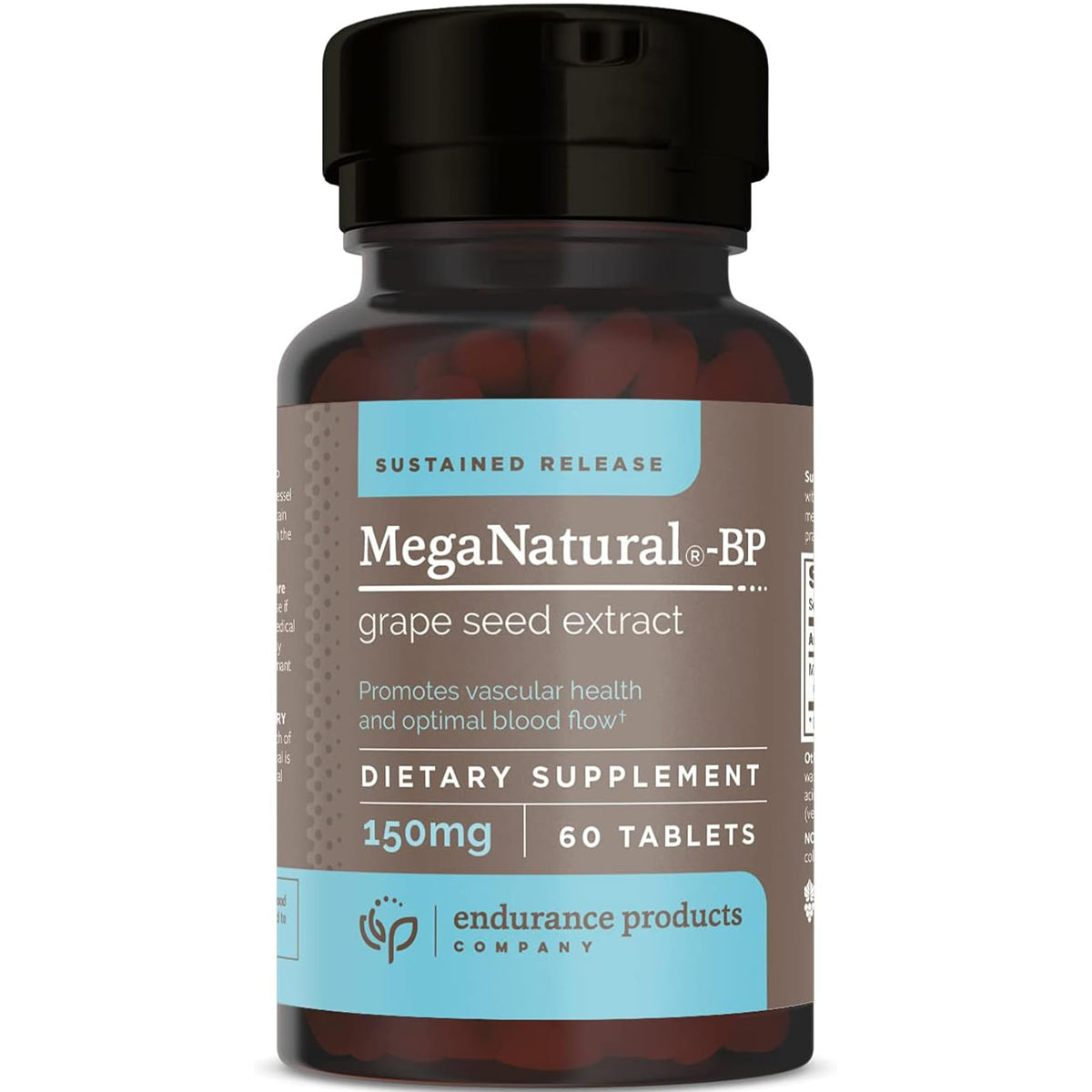 MegaNatural BP Grape Seed Extract Supplements with Sustained-release California Grape Seed Extract Herbal Supplements for Optimized Absorption & Supports Energy 150 mg 60 Tablets