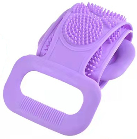 2pcs Silicone Bath Brush and Towel for Back Massage