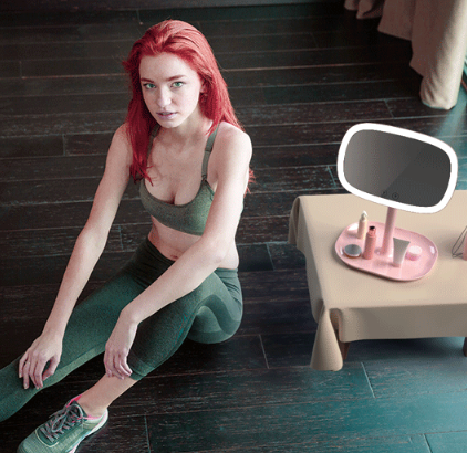 Smart LED Makeup Mirror with Lighting Features
